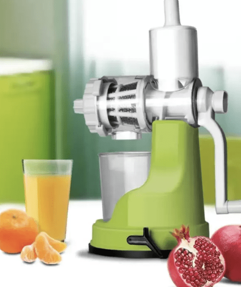 ANJALI Plastic Multi Purpose Juicer Hand Juicer  (White, Green) - Image 2
